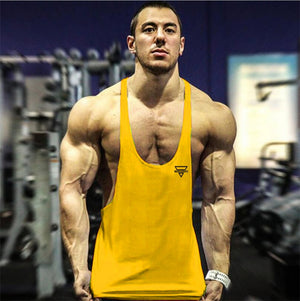 New Bodybuilding Stringer Tank Top Men Fitness Clothing Gyms Shirt Brand Muscle vest Workout Cotton Regatas Masculino