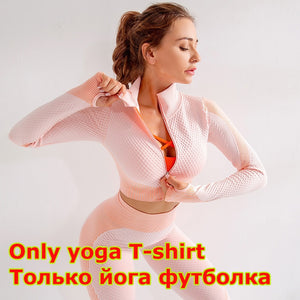 2020 New Yoga Set Seamless Workout Women Yoga Sportswear Fitness Bra Sports Suits Gym Clothing Leggings Sport Women Fitness Suit