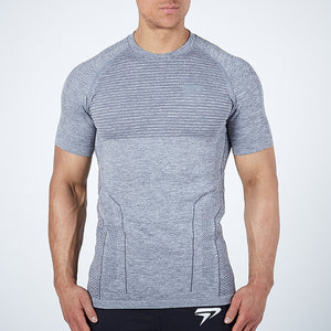 2020 New Men Running Tight Short T-shirt compression Quick dry t shirt Male Gym Fitness Bodybuilding jogging Tees Tops clothing
