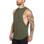 Brand Gyms Stringer Clothing Bodybuilding Tank Top Men Fitness Singlet Sleeveless Shirt Solid Cotton Muscle Vest Undershirt