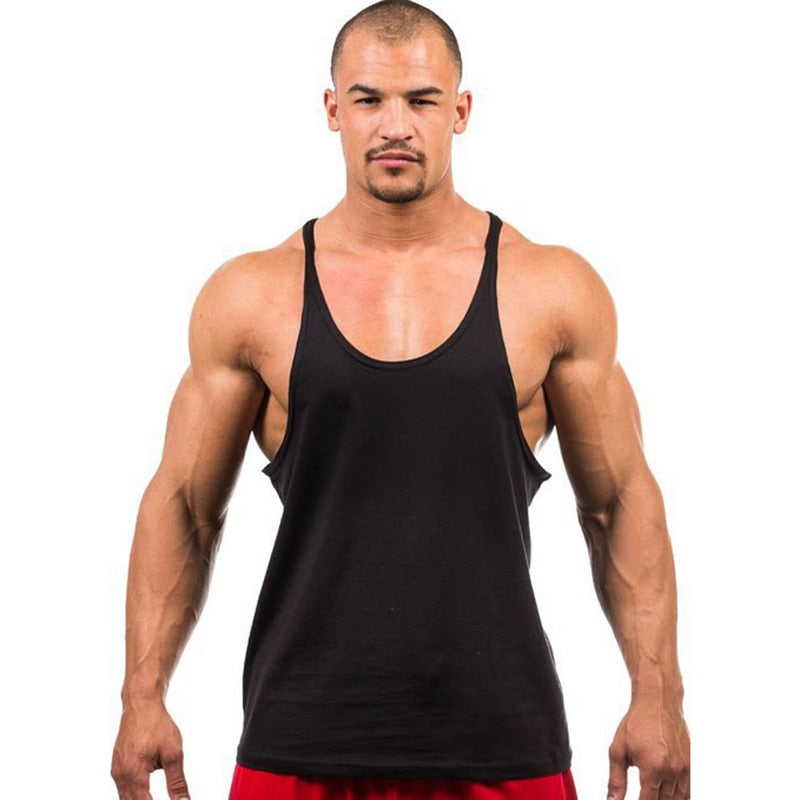 7 Colors Men Tank Top Men Stringer Tank Top Fitness Singlet Sleeveless Shirt Workout Man Undershirt Clothing New
