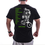 2019 New Men cotton T-shirt Jogger Sporting Skinny Tee Shirt Male Gyms Fitness Bodybuilding Workout Black Tops Sports Clothing
